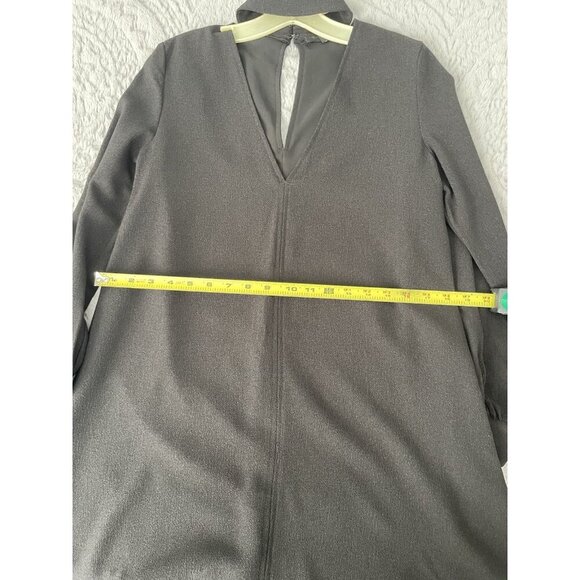 Olivaceous Black Long Sleeve Flowy Open Front with Collar Womens' Sz S - Picture 9 of 9